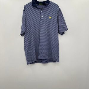 Amen Corner Masters Blue Striped Polo L